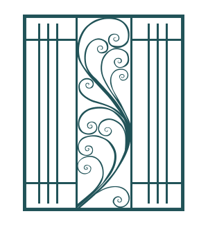 Металлическая кованая решетка КР-12